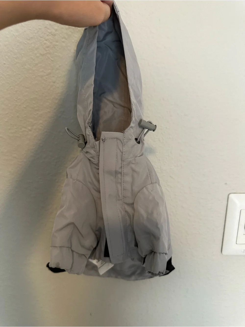 Reebok dog’s Gray and Black rain Jacket